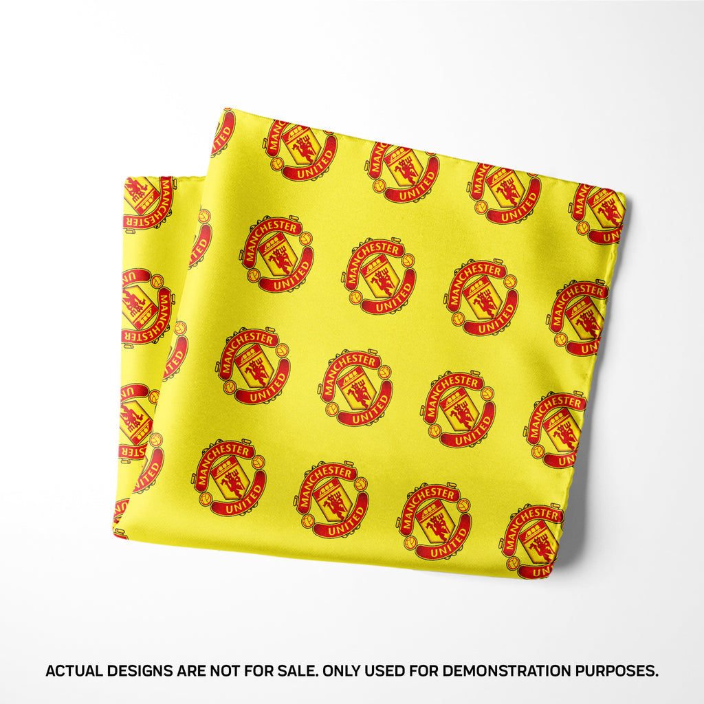 Yellow Pattern Pocket Square