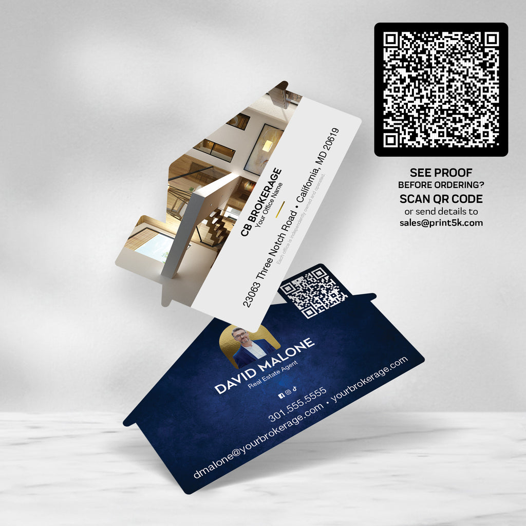 Coldwell Banker Die-Cut Business Card Template 003 | Custom Design & Print