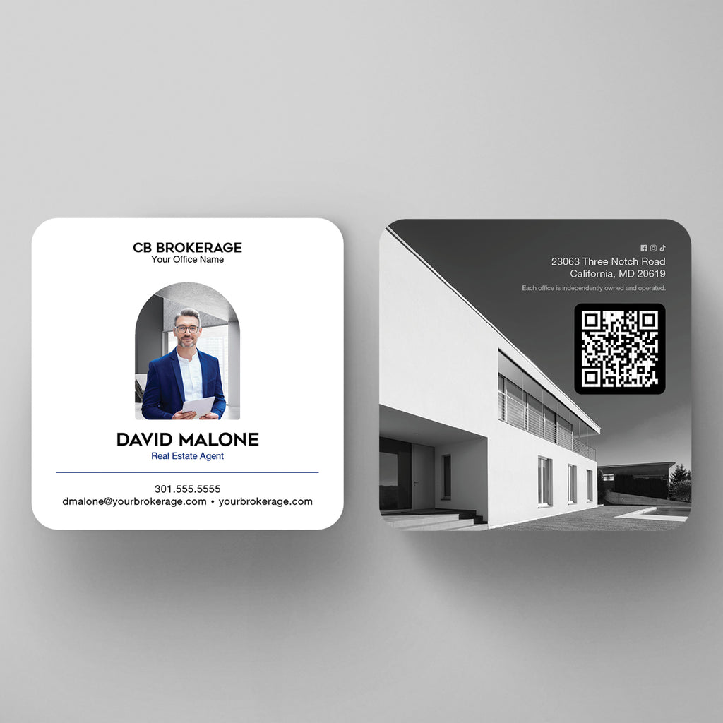 Coldwell Banker 3x3 Square Business Card Template 002 | Custom Design & Print
