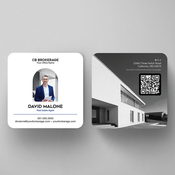 Coldwell Banker 3x3 Square Business Card Template 002 | Custom Design & Print