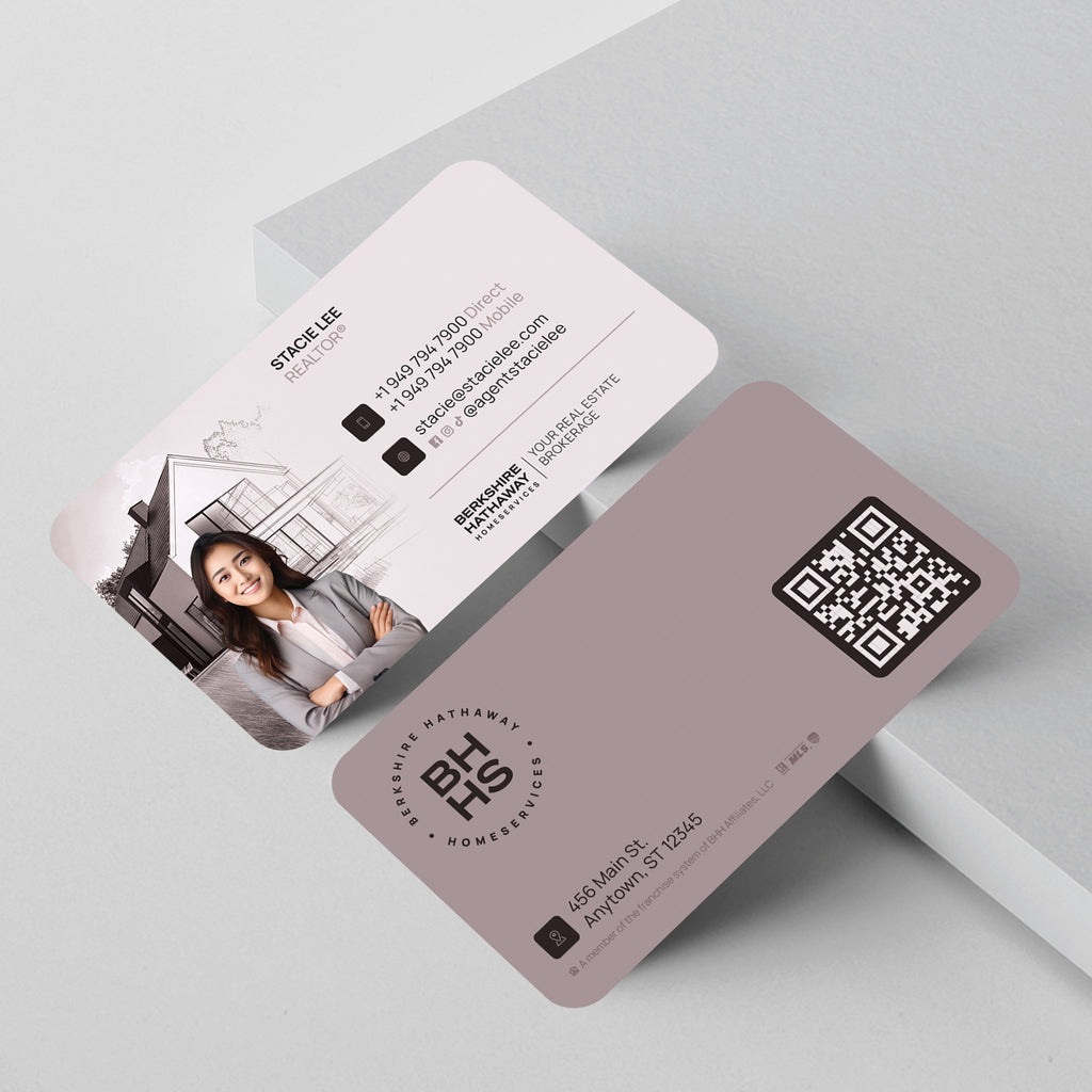 Berkshire Hathaway HomeServices Business Card Template 012 | Custom Design & Print