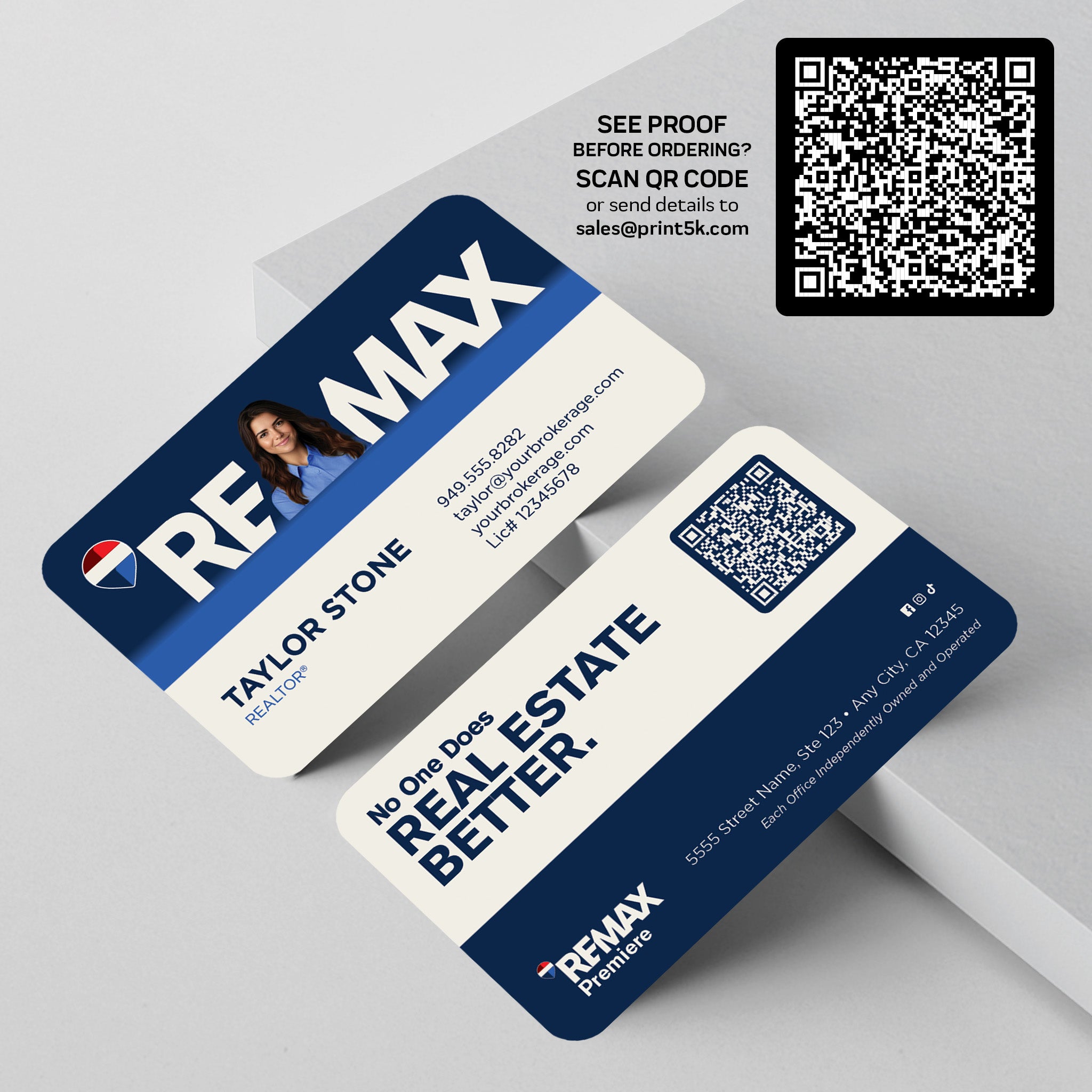 RE/MAX Business Card Template 007 | Custom Design & Print Secondary image