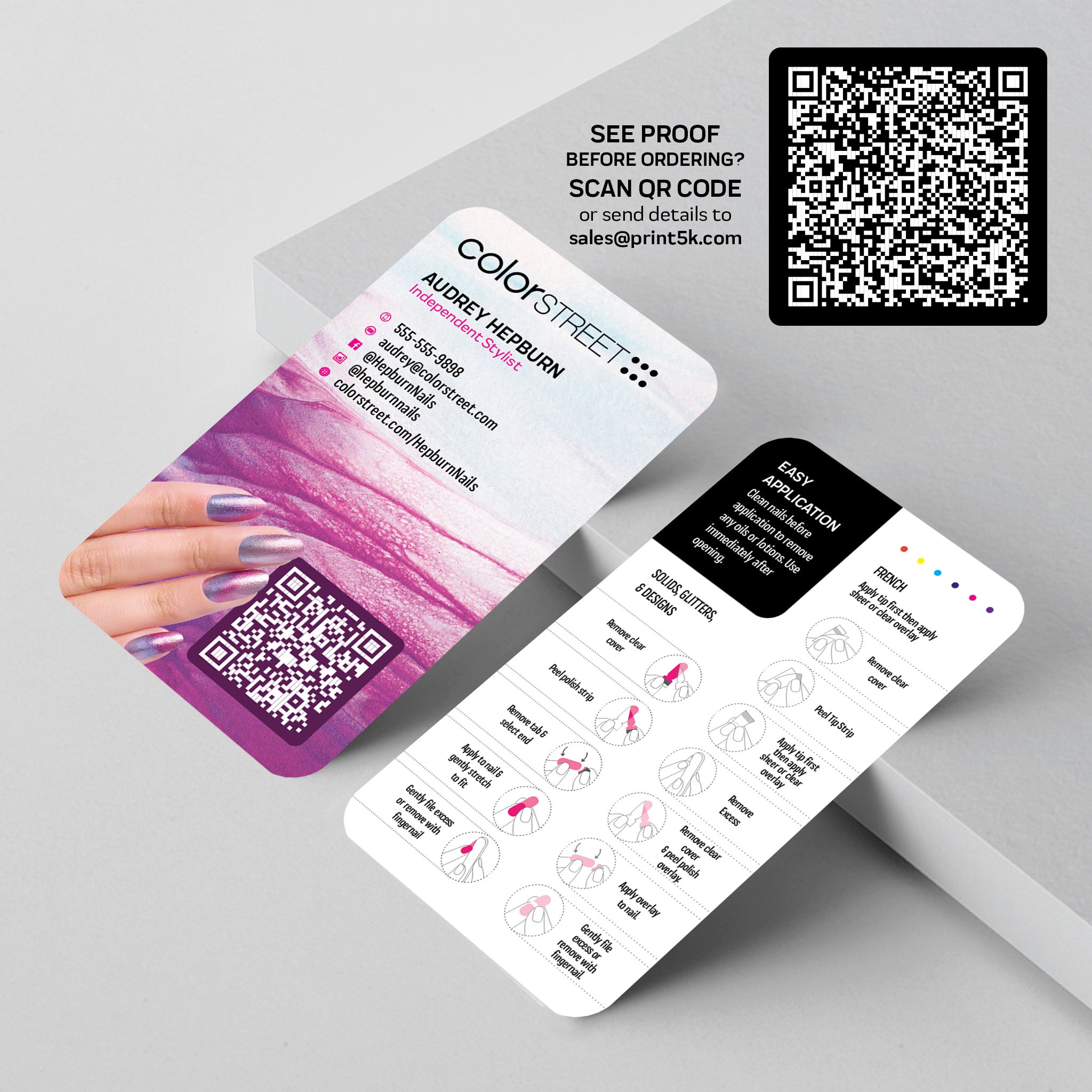 Colorstreet Business Card Template 015 | Custom Design & Print Secondary image