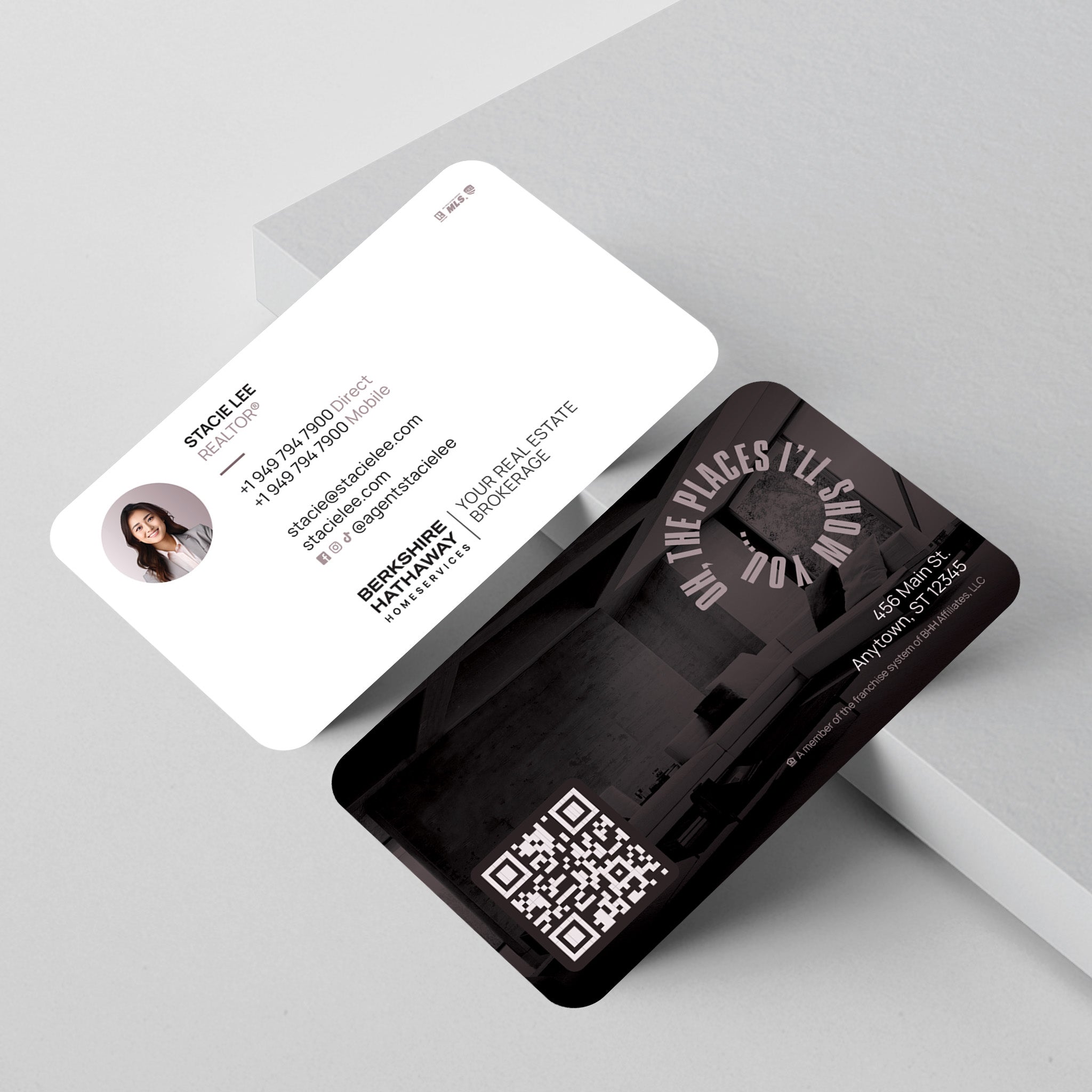 Berkshire Hathaway HomeServices Business Card Template 006 | Custom Design & Print Secondary image