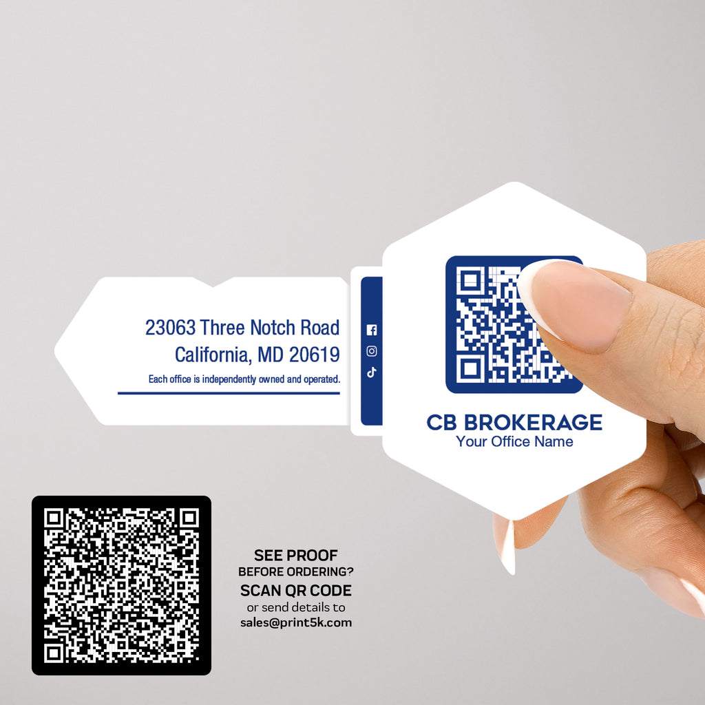 Coldwell Banker Die-Cut Business Card Template 007 | Custom Design & Print