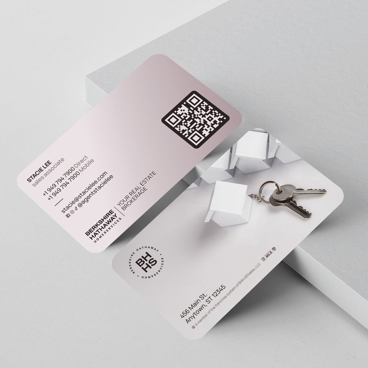Berkshire Hathaway HomeServices Business Card Template 002 | Custom Design & Print