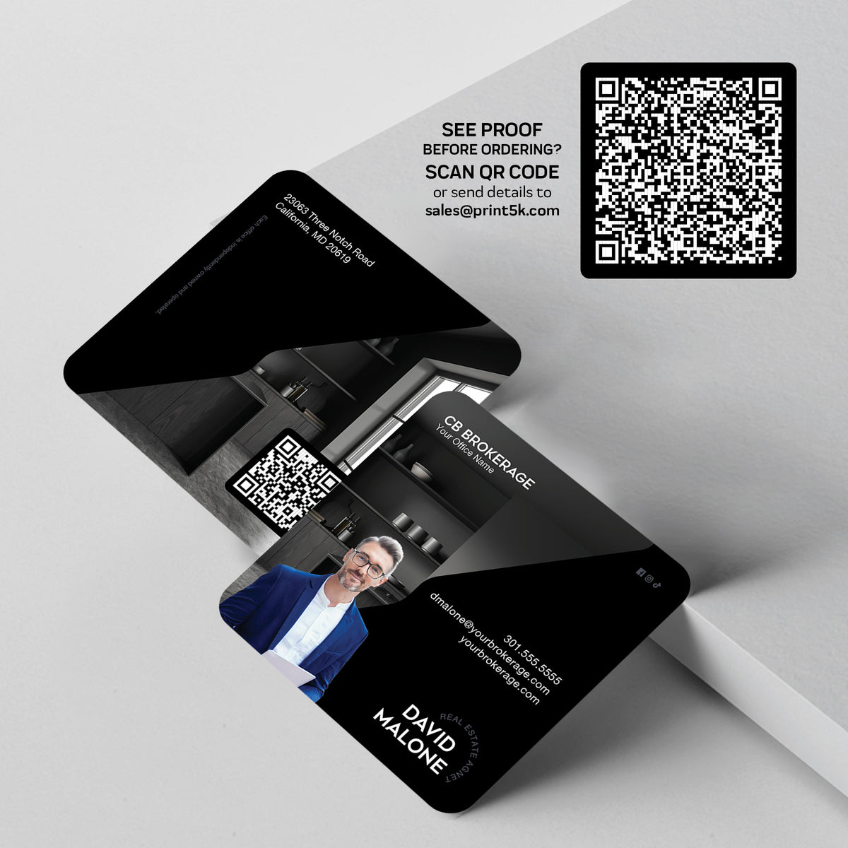 Coldwell Banker 3x3 Square Business Card Template 007 | Custom Design & Print