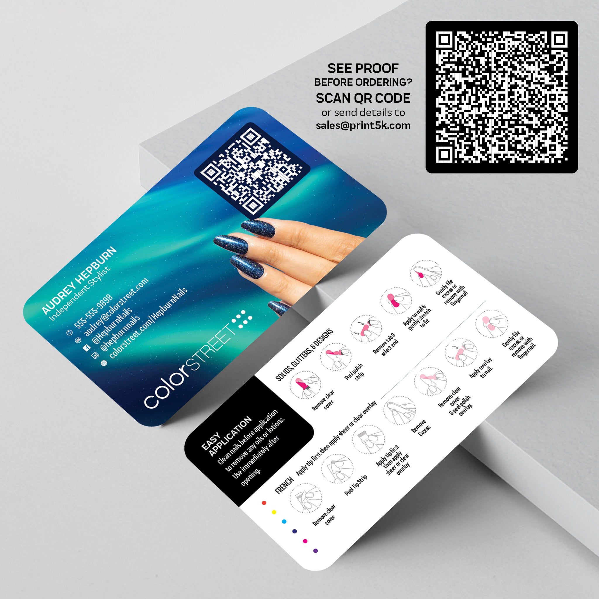 Colorstreet Business Card Template 008 | Custom Design & Print Secondary image