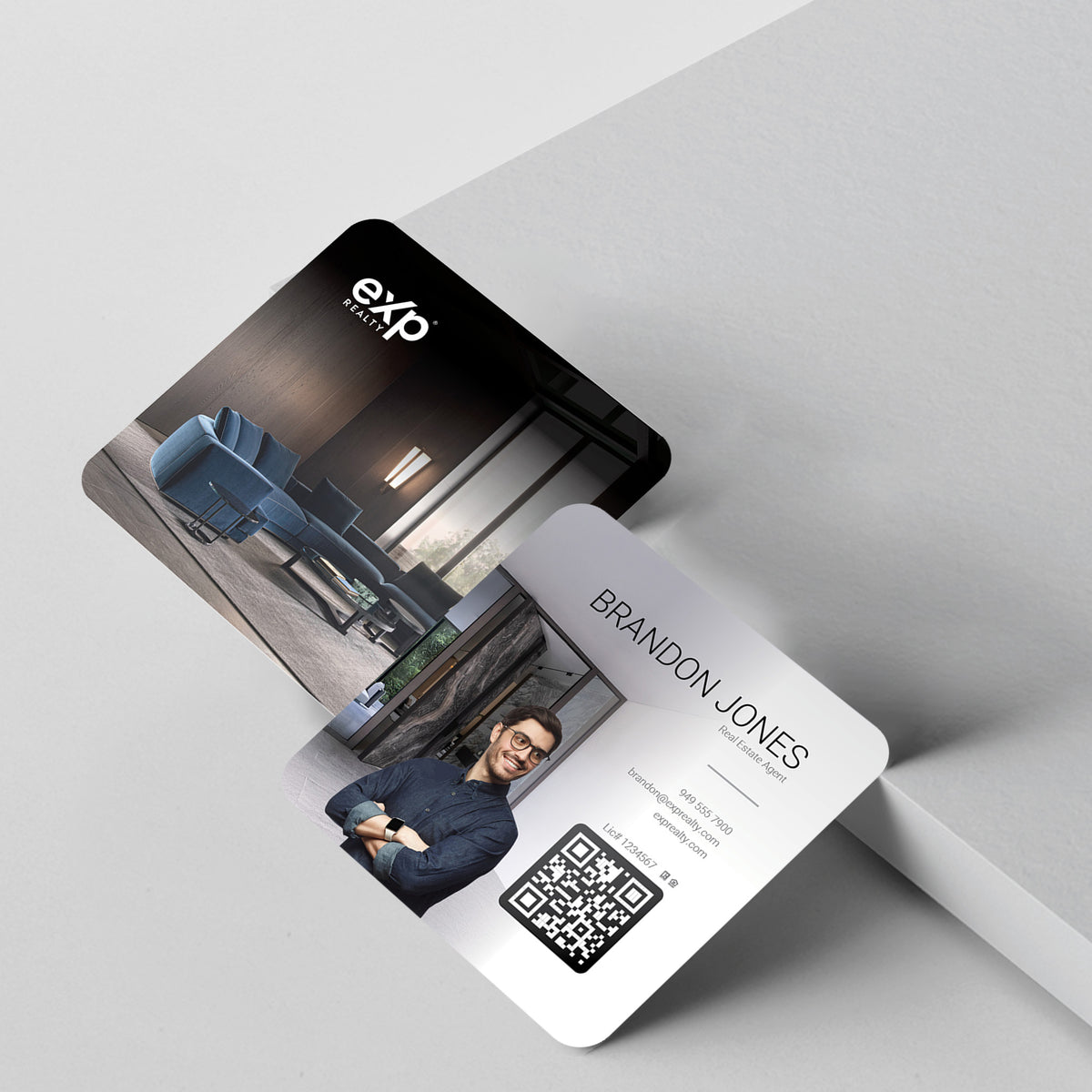 eXp Realty 3x3 Square Business Card Template 005 | Custom Design & Print