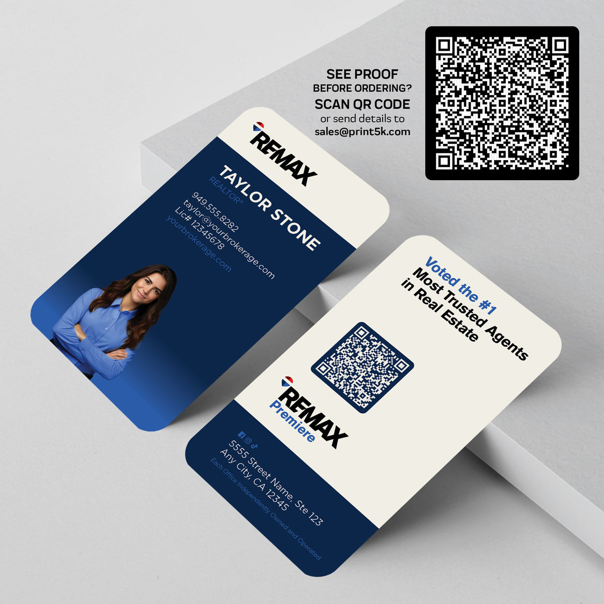 RE/MAX Business Card Template 017 | Custom Design & Print