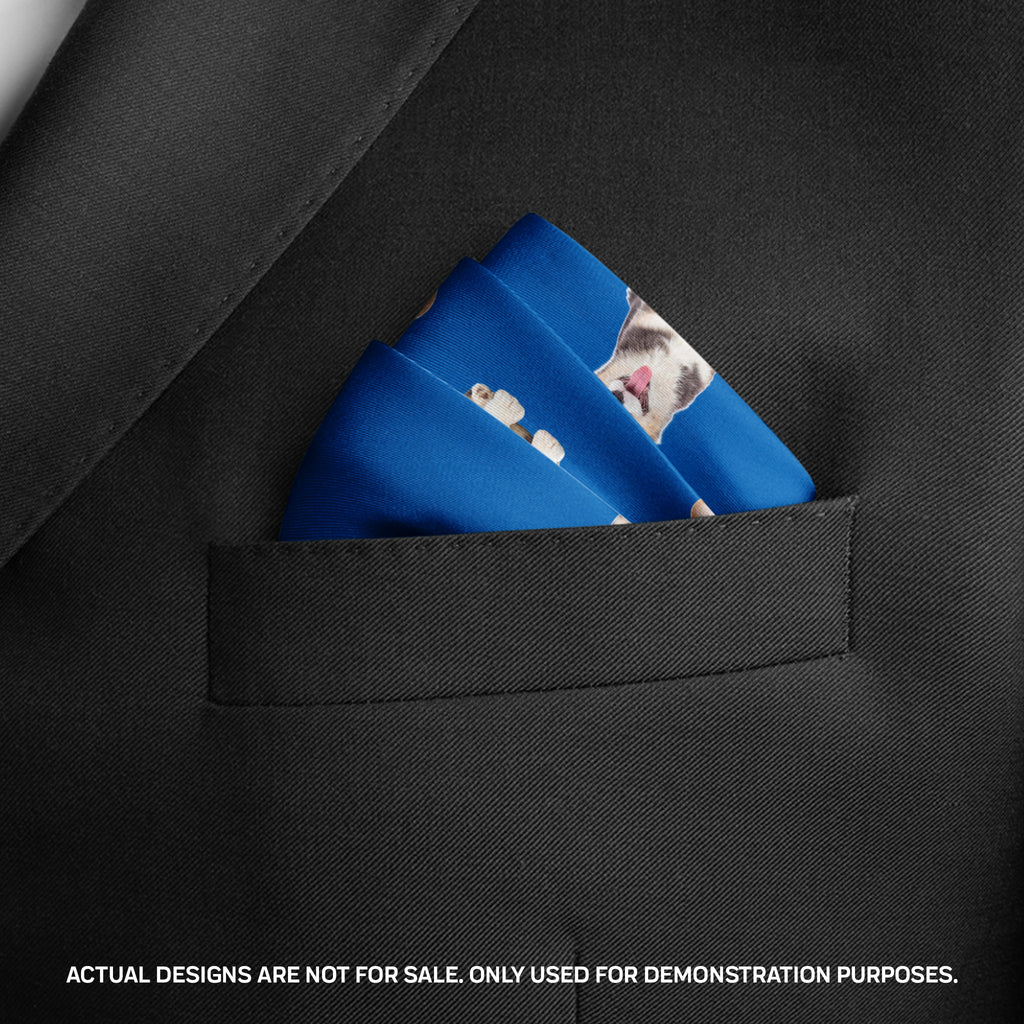 Blue Pattern Pocket Square