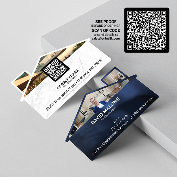 Coldwell Banker Die-Cut Business Card Template 001 | Custom Design & Print