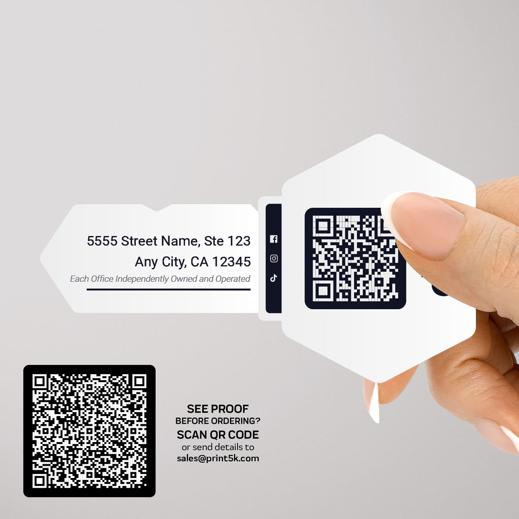 eXp Realty Die-Cut Business Card Template 007 | Custom Design & Print