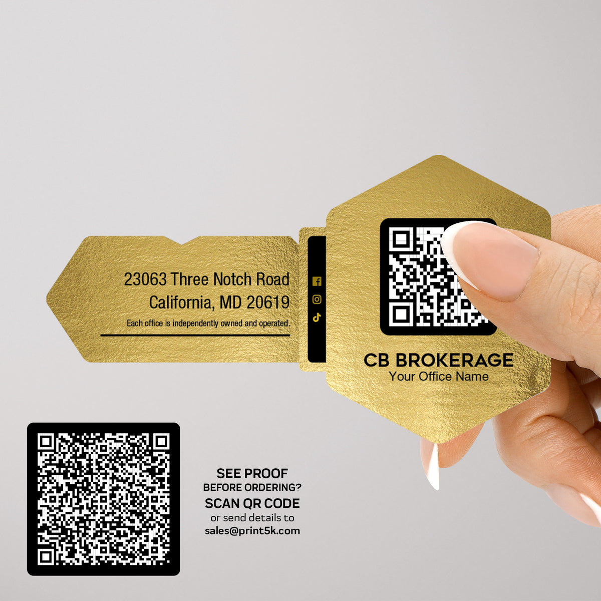 Coldwell Banker Die-Cut Business Card Template 006 | Custom Design & Print
