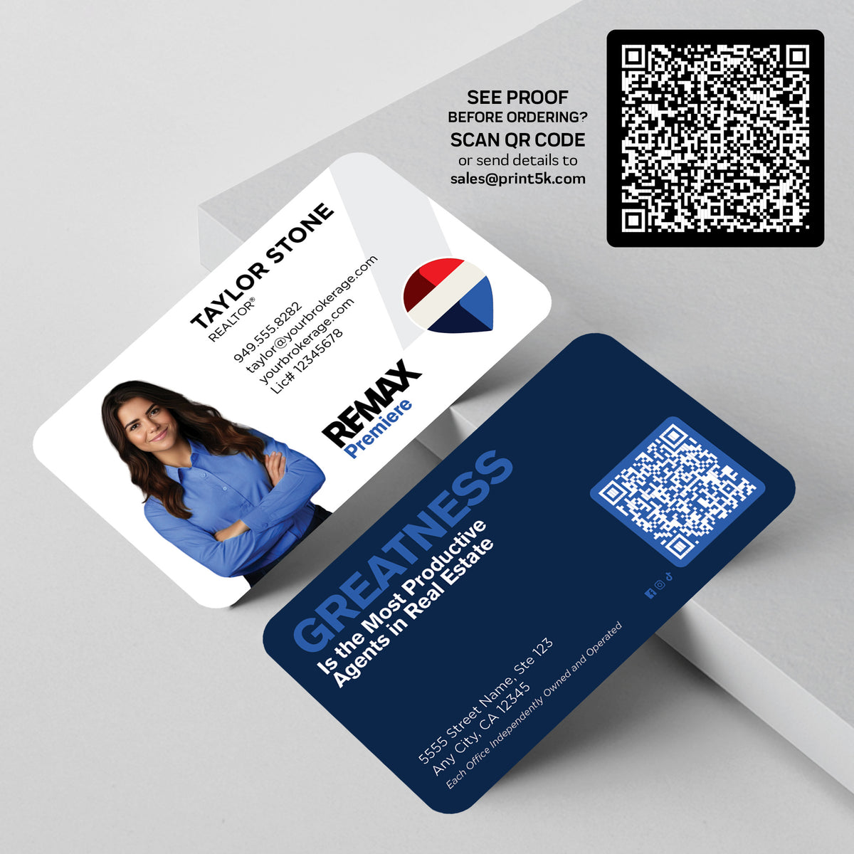 RE/MAX Business Card Template 004 | Custom Design & Print