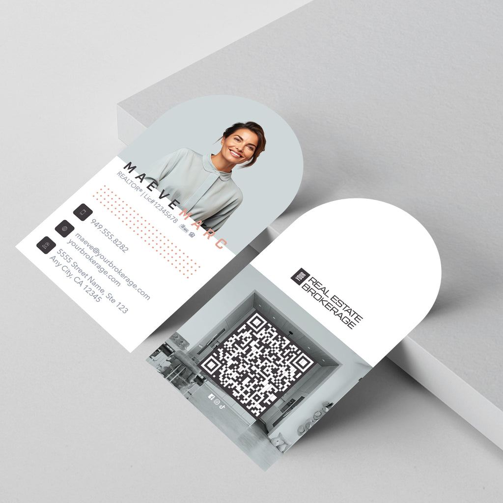 Your Brokerage Half-Circle Business Card Template 003 | Custom Design & Print