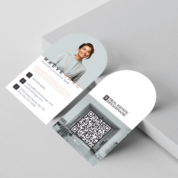Your Brokerage Half-Circle Business Card Template 003 | Custom Design & Print