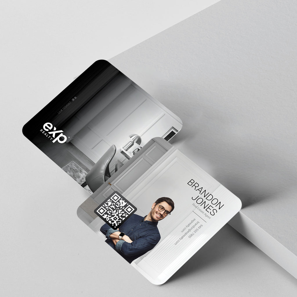 eXp Realty 3x3 Square Business Card Template 002 | Custom Design & Print