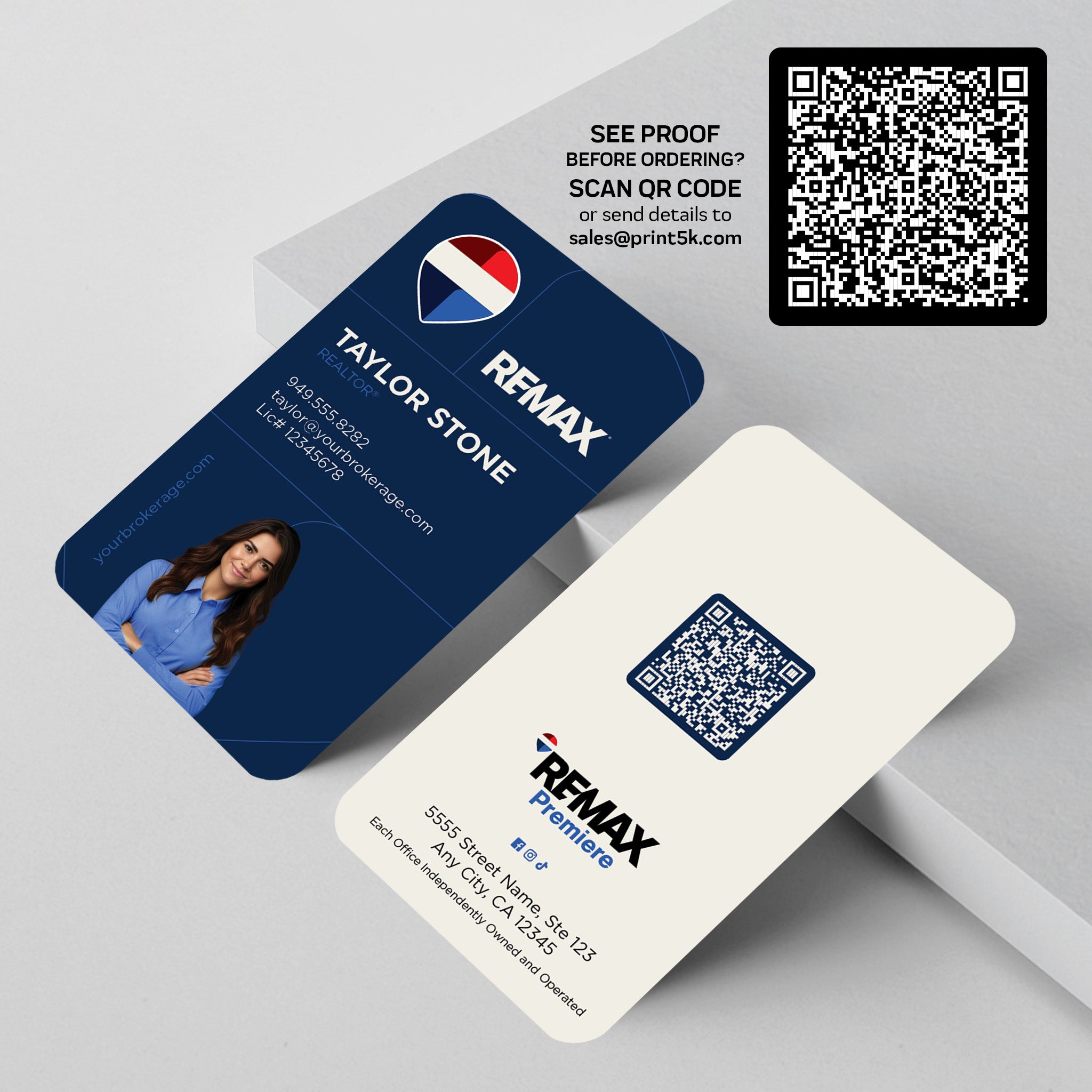 RE/MAX Business Card Template 016 | Custom Design & Print Secondary image