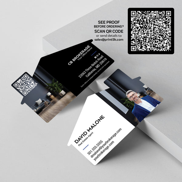 Coldwell Banker Die-Cut Business Card Template 002 | Custom Design & Print