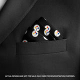 Black Pattern Pocket Square