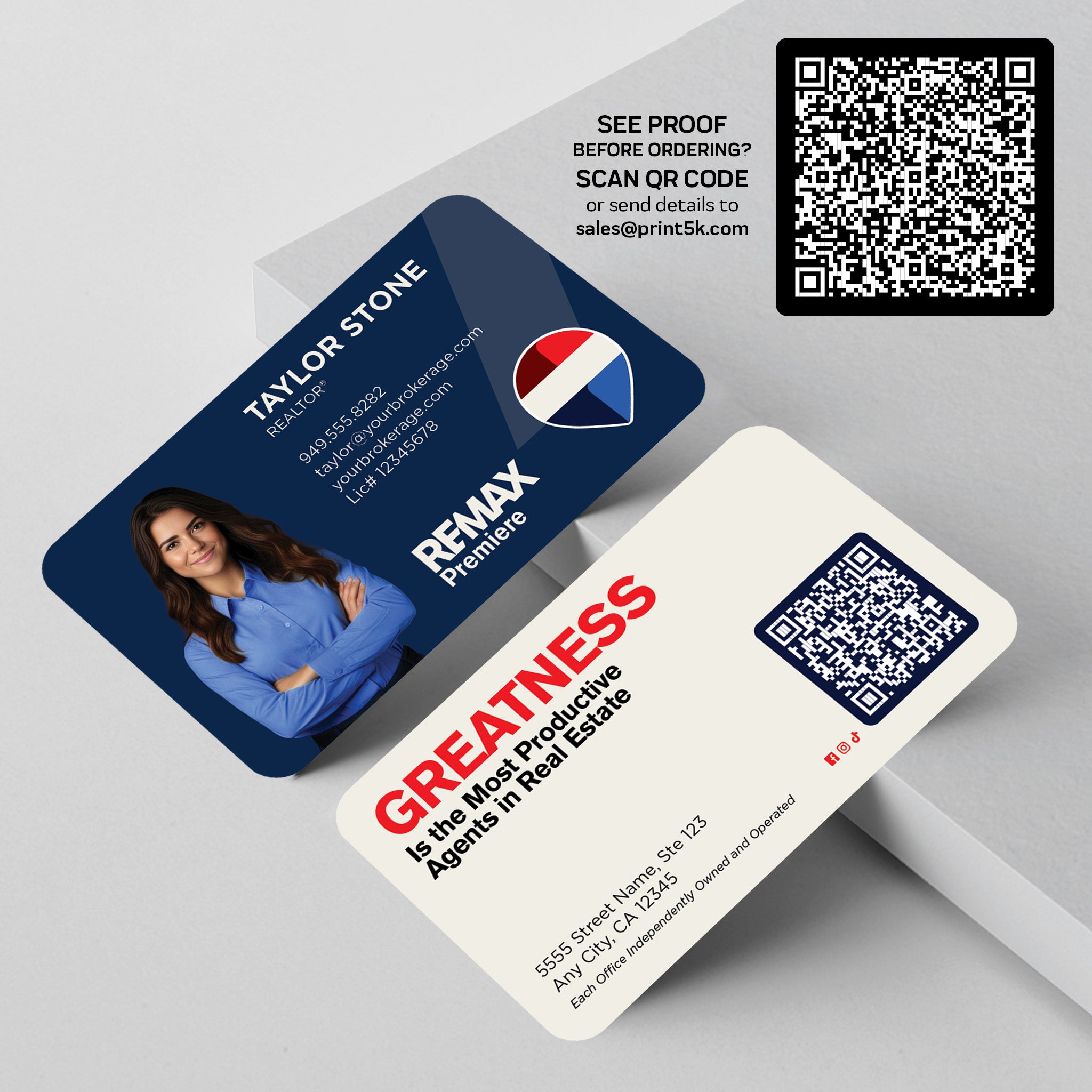 RE/MAX Business Card Template 003 | Custom Design & Print Secondary image