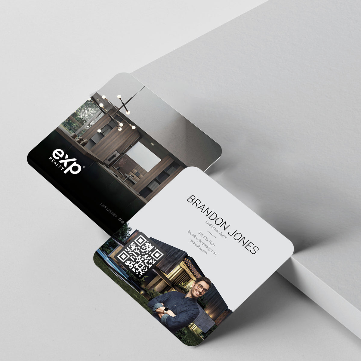 eXp Realty 3x3 Square Business Card Template 003 | Custom Design & Print