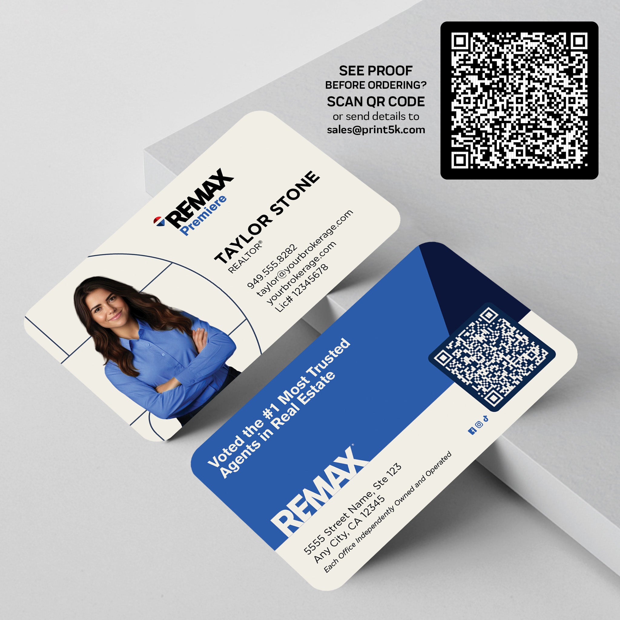 RE/MAX Business Card Template 002 | Custom Design & Print Secondary image
