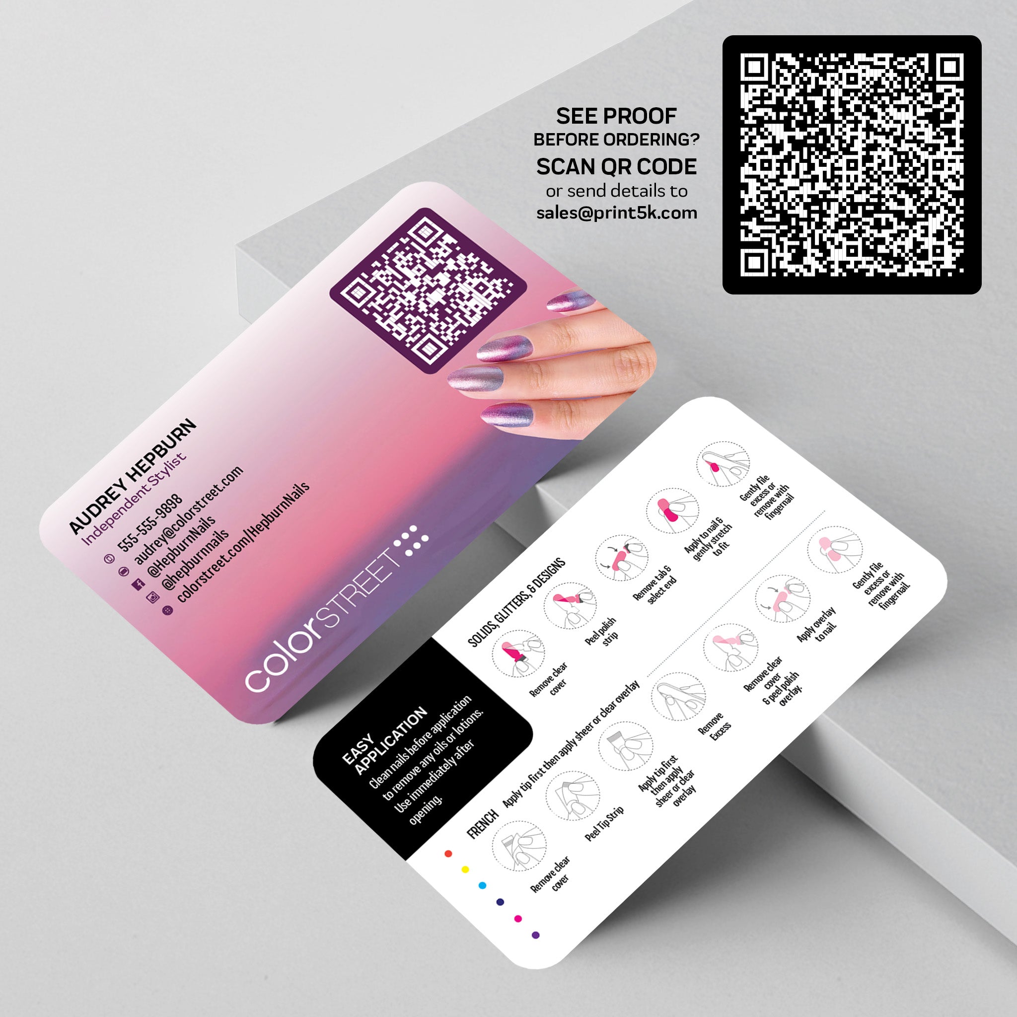Colorstreet Business Card Template 005 | Custom Design & Print Secondary image