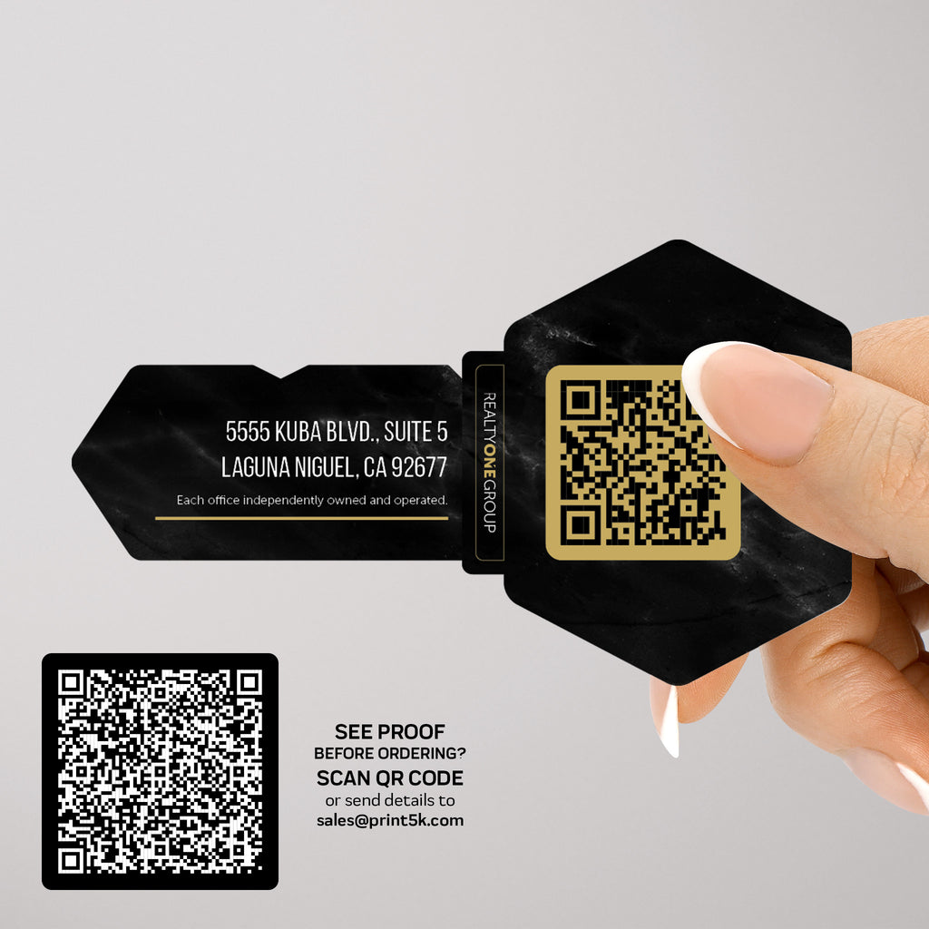 Realty ONE Group Die-Cut Business Card Template 006 | Custom Design & Print
