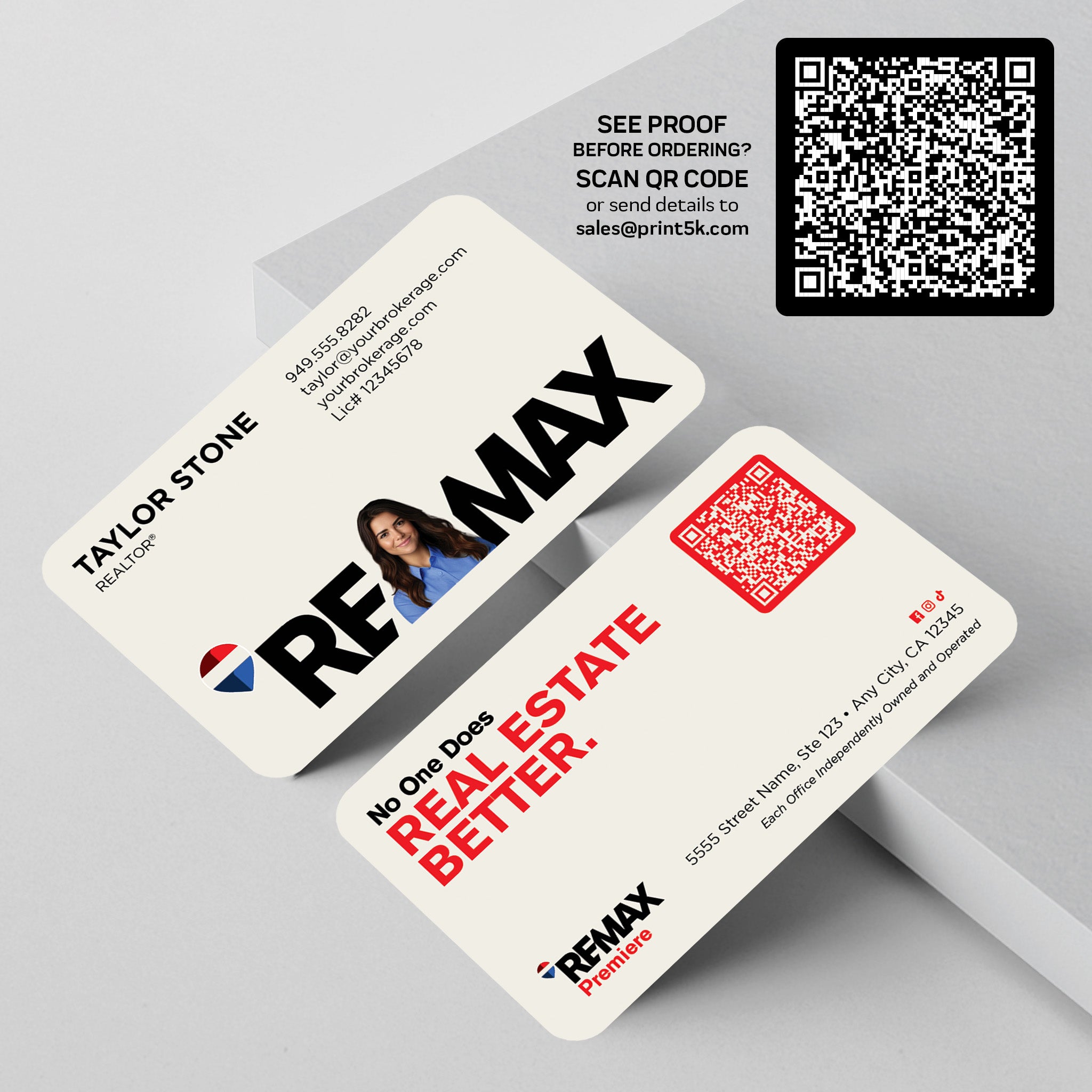 RE/MAX Business Card Template 005 | Custom Design & Print Secondary image