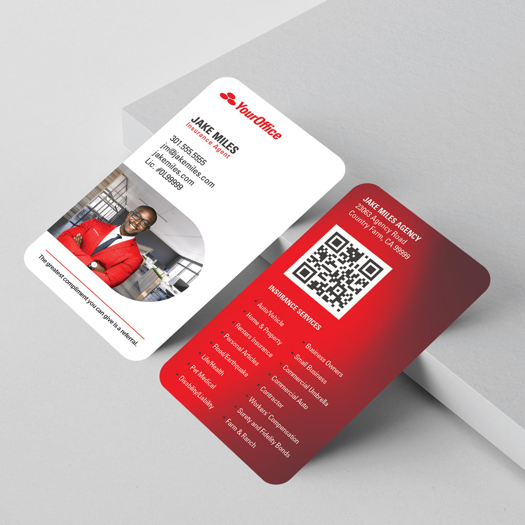 State Farm Insurance Business Card Template 023 | Custom Design & Print