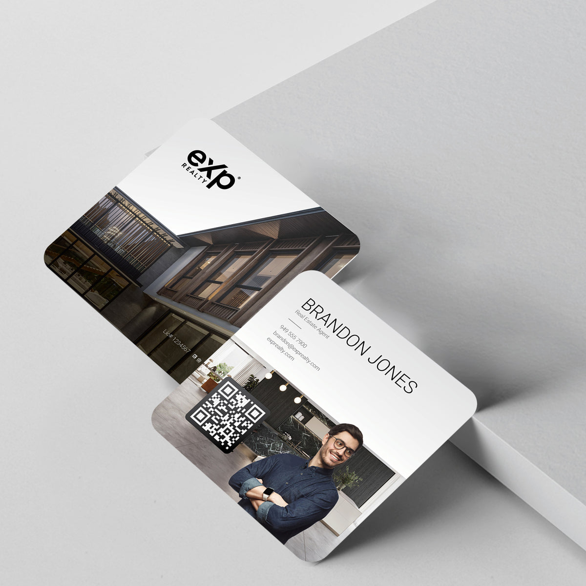 eXp Realty 3x3 Square Business Card Template 004 | Custom Design & Print