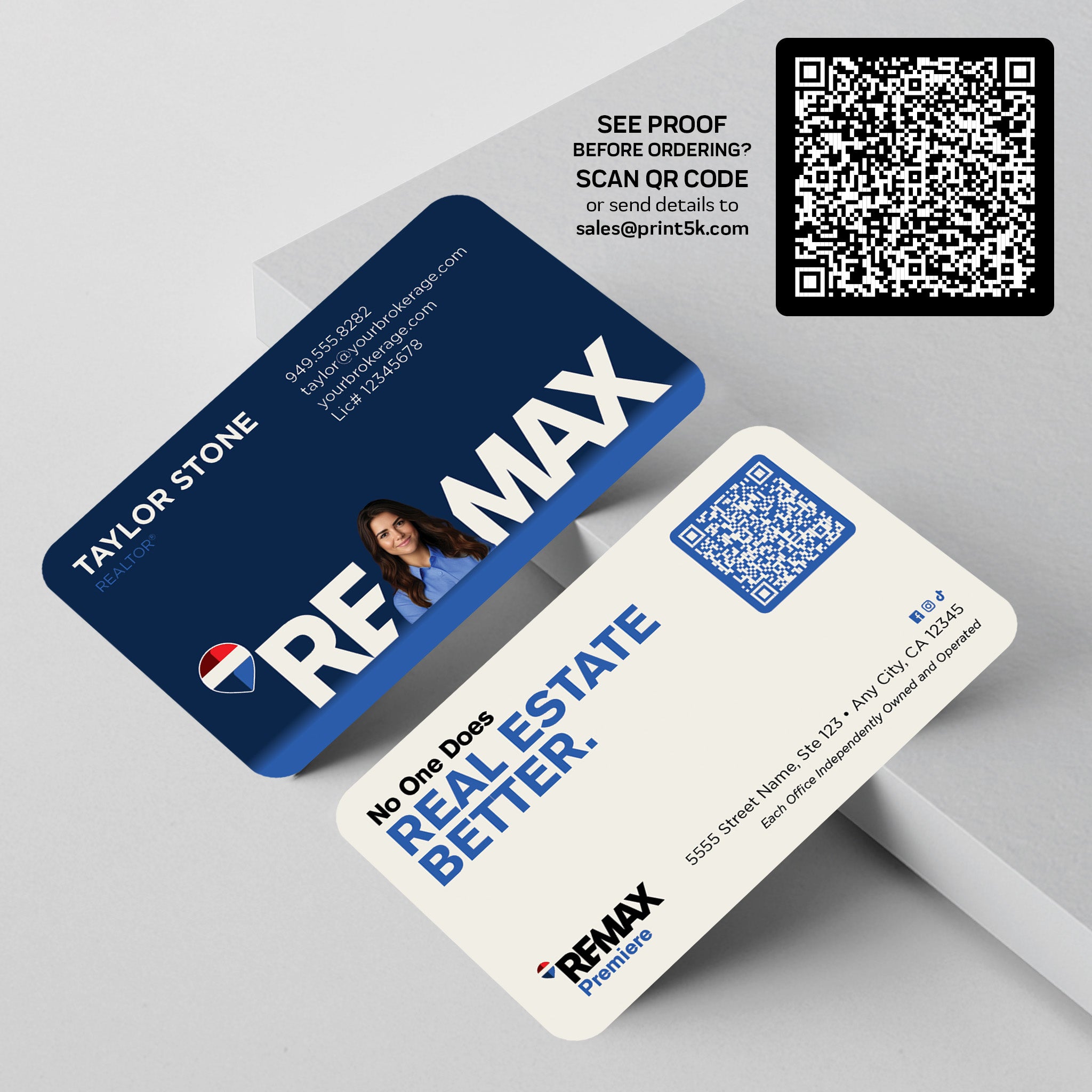 RE/MAX Business Card Template 006 | Custom Design & Print Secondary image