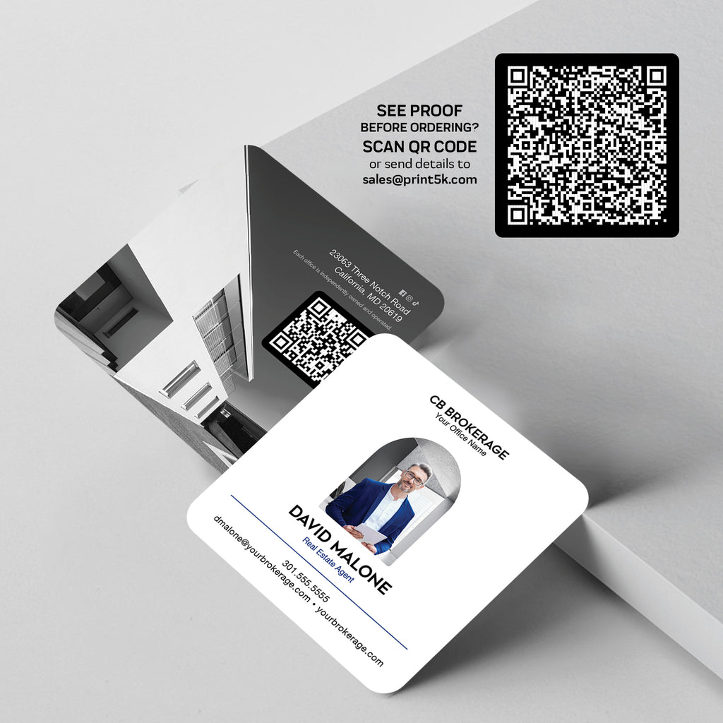 Coldwell Banker 3x3 Square Business Card Template 002 | Custom Design & Print
