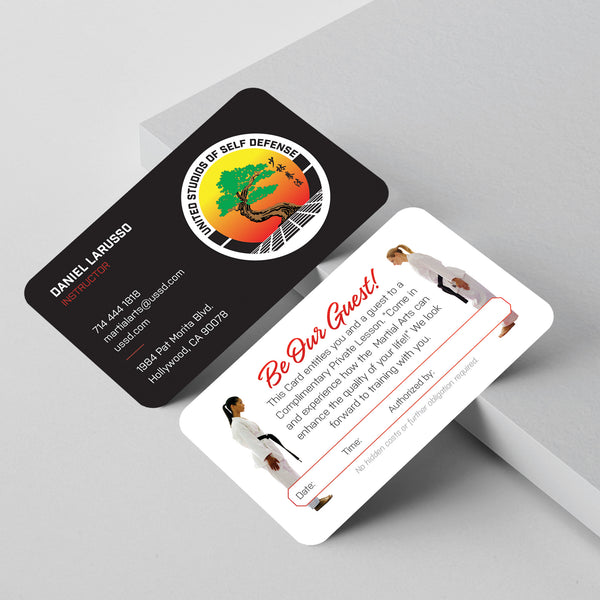 United Studios of Self Defense Business Card Template 016 | Custom Design & Print