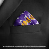 Purple Pattern Pocket Square