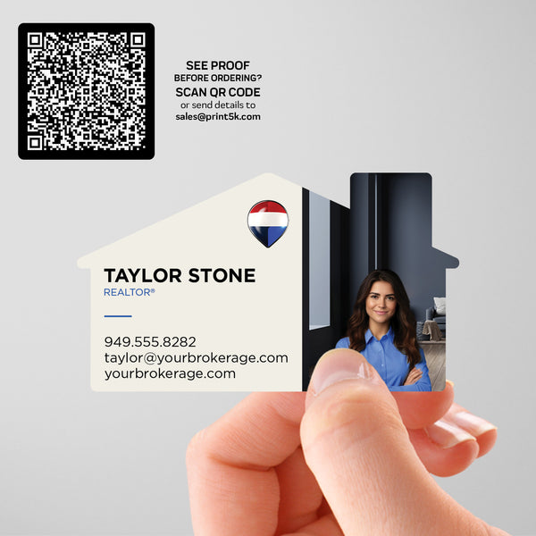 RE/MAX Die-Cut Business Card Template 002 | Custom Design & Print