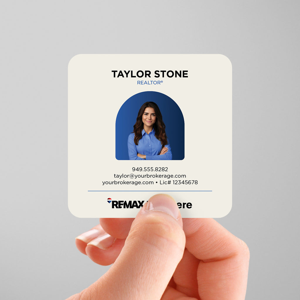 RE/MAX 3x3 Square Business Card Template 005 | Custom Design & Print