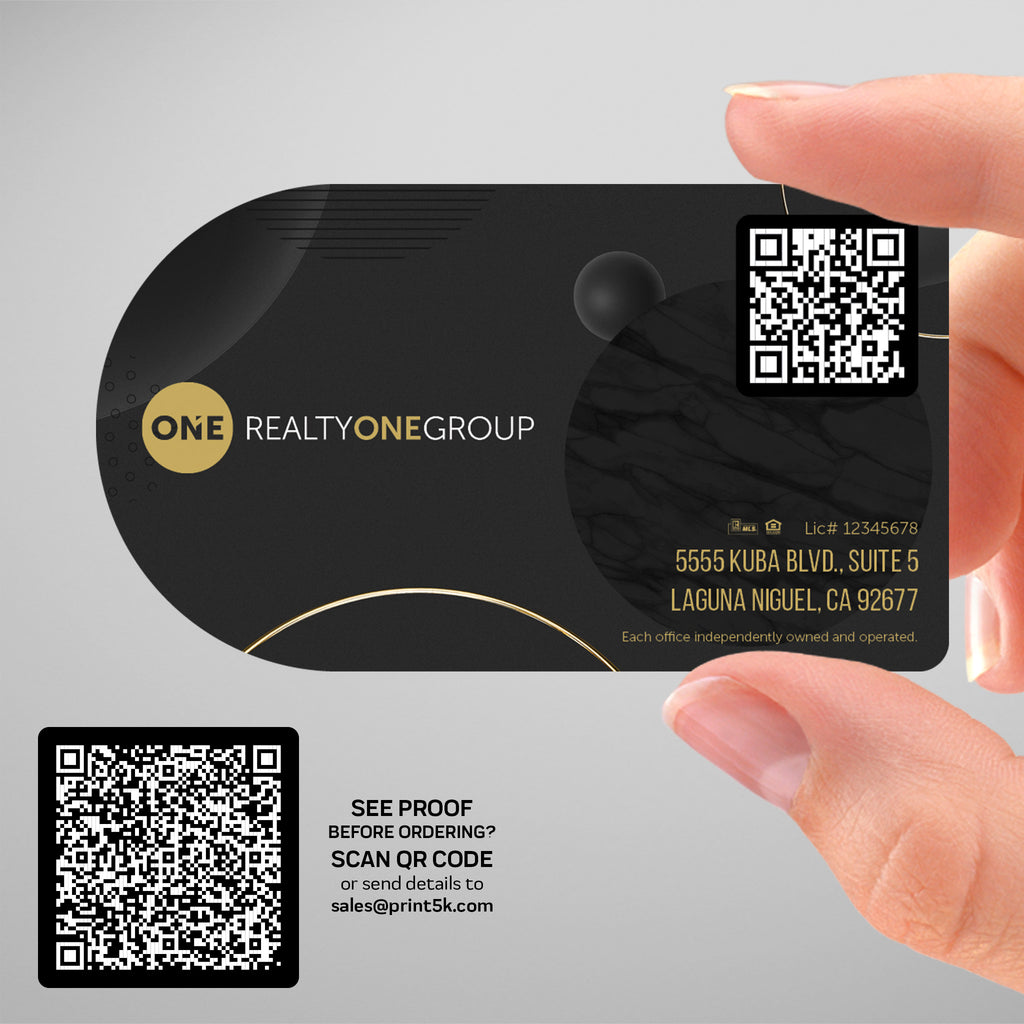 Realty ONE Group Die-Cut Business Card Template 009 | Custom Design & Print