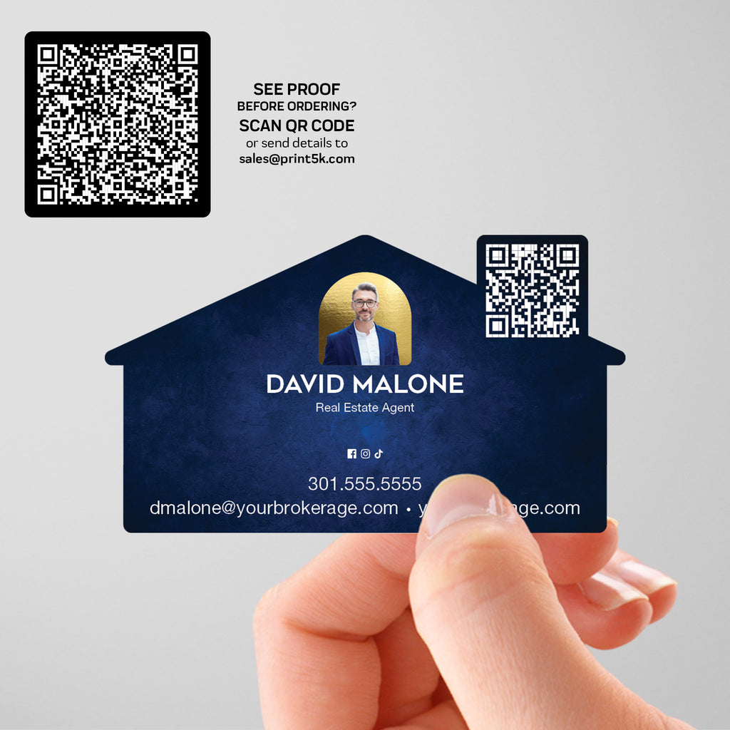 Coldwell Banker Die-Cut Business Card Template 003 | Custom Design & Print