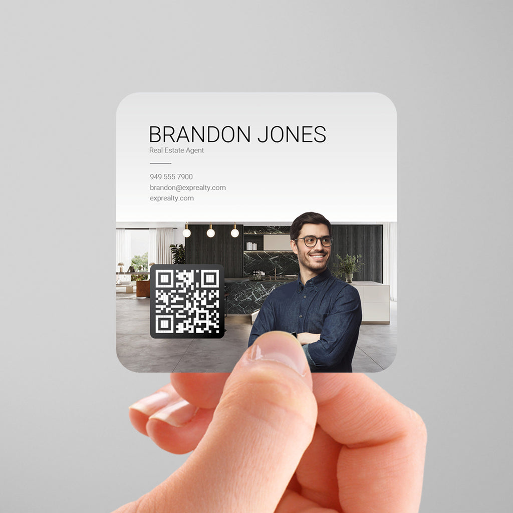 eXp Realty 3x3 Square Business Card Template 004 | Custom Design & Print