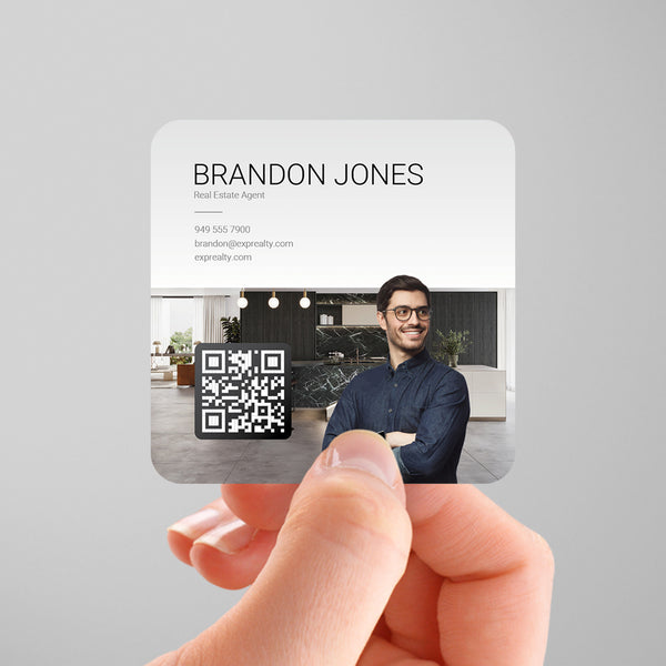 eXp Realty 3x3 Square Business Card Template 004 | Custom Design & Print