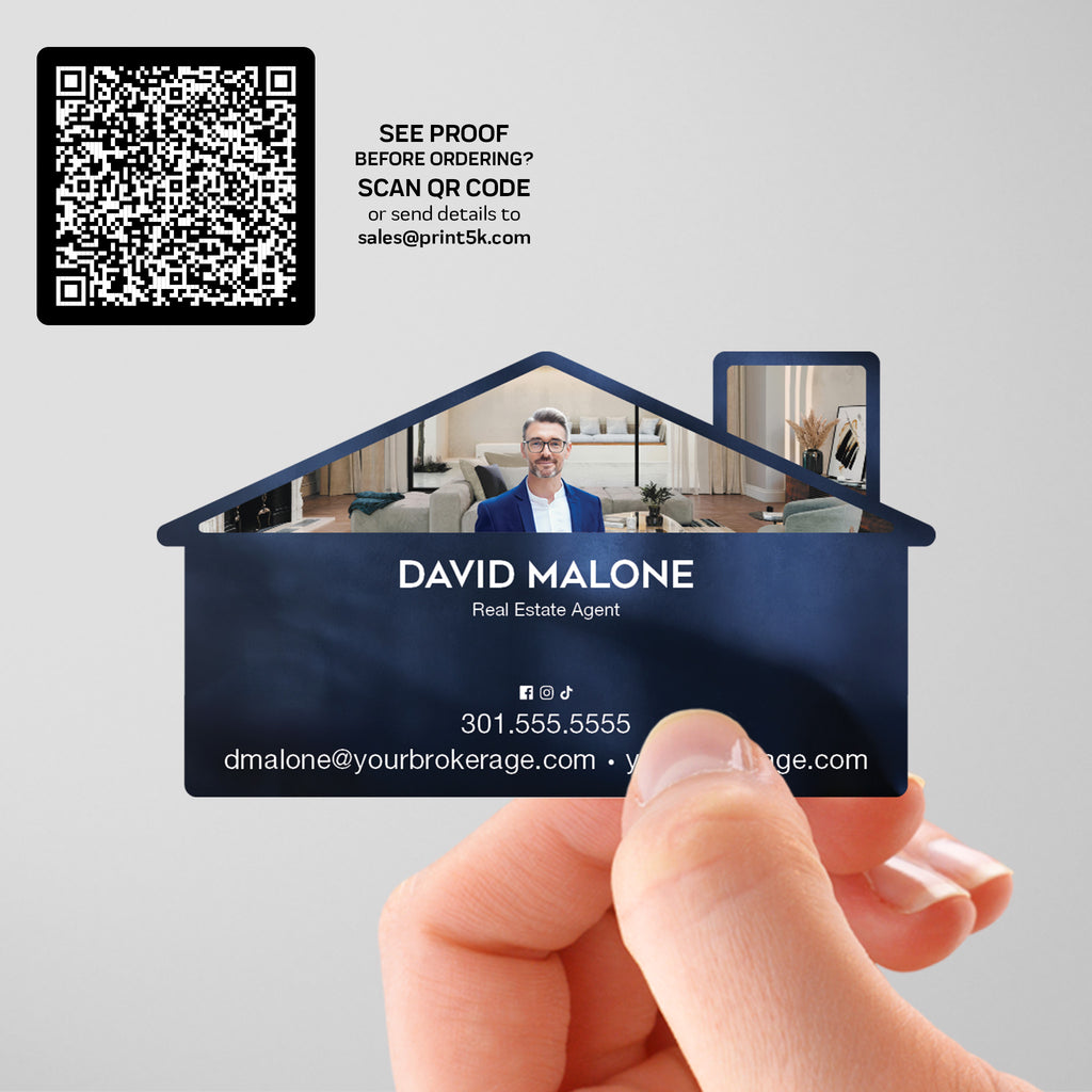 Coldwell Banker Die-Cut Business Card Template 001 | Custom Design & Print