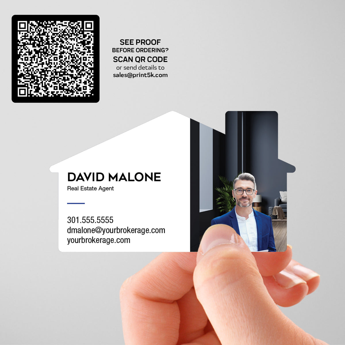 Coldwell Banker Die-Cut Business Card Template 002 | Custom Design & Print