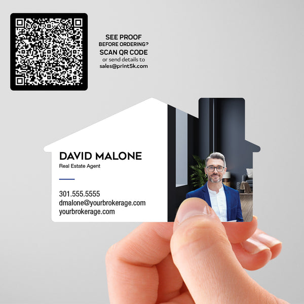 Coldwell Banker Die-Cut Business Card Template 002 | Custom Design & Print