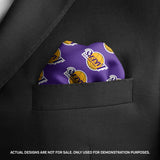Purple Pattern Pocket Square