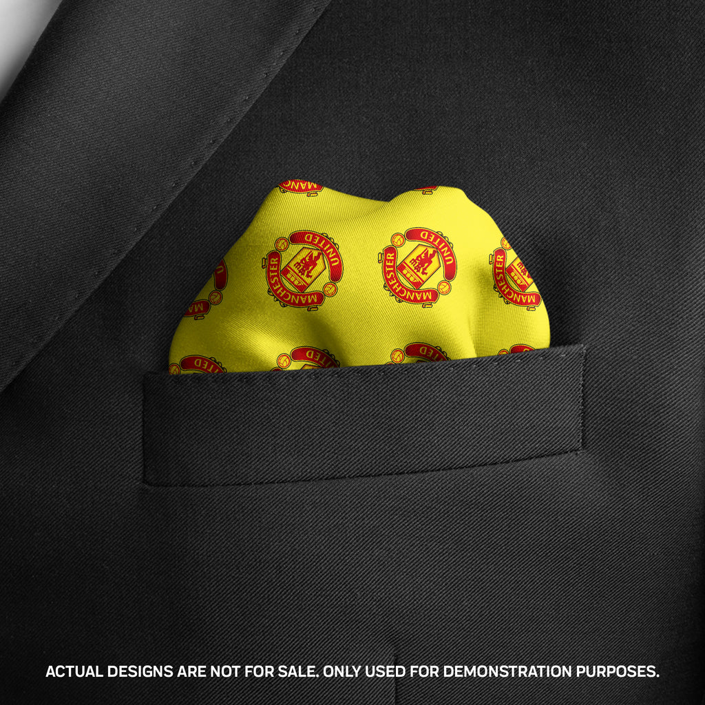 Yellow Pattern Pocket Square