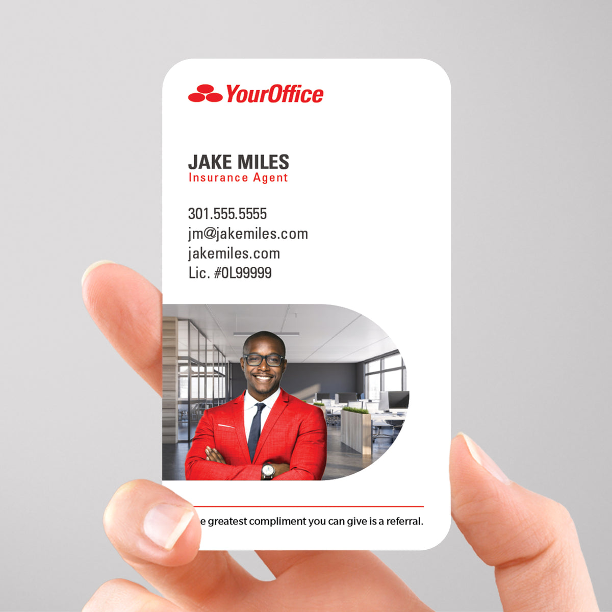 State Farm Insurance Business Card Template 023 | Custom Design & Print