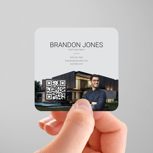 eXp Realty 3x3 Square Business Card Template 003 | Custom Design & Print